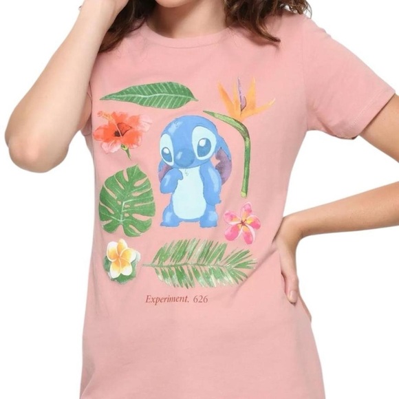 Disney Tops - Disney's Stitch Tropical Tee